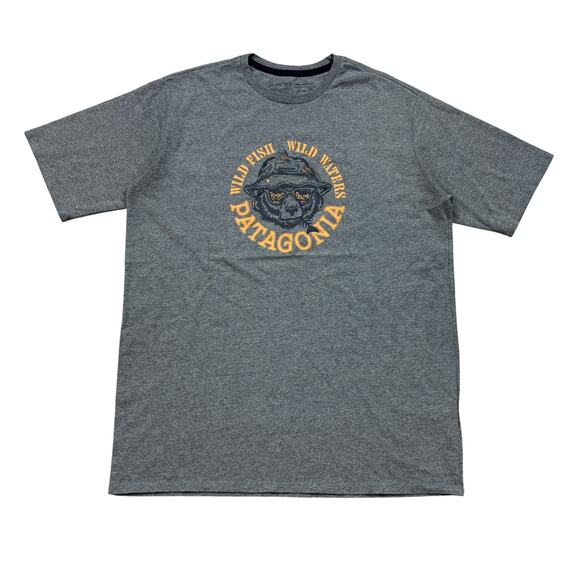 Patagonia Take A Stand Responsibili-Tee Wild Fish Waters Shirt Men's M - Picture 1 of 9